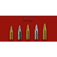 TopHat® Stahl Ni Spitze 3 D mit Gewinde für Holzpfeile 11/32 - 125 grain