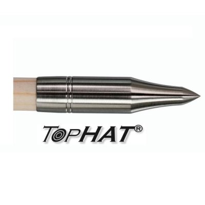TopHat® Edelstahl Spitze 3 D mit Gewinde für Holzpfeile 11/32 - 100 grain