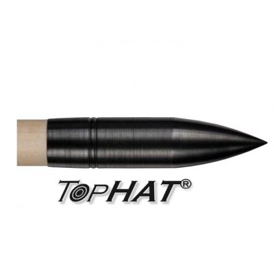 TopHat Brüniert Spitze Bullet mit Gewinde für Holzpfeile 11/32 - 100 grain
