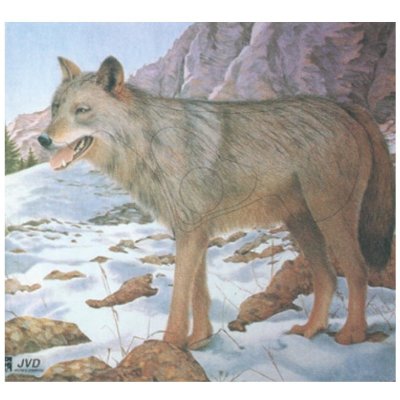 Tierscheibenauflage JVD Wolf