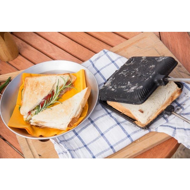 Petromax Sandwicheisen Gusseisen mit langem Griff NEU für Sandwich Bagel Toasts 