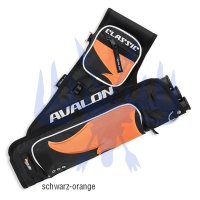Avalon Seitenköcher Classic Flamme RH schwarz/orange